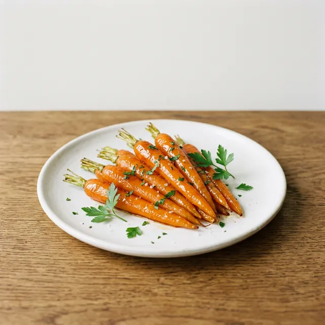 ツヤツヤに仕上がった、人参のグラッセ