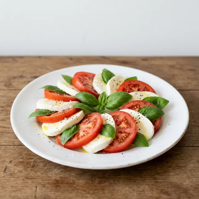 フレッシュなトマトのカプレーゼサラダ