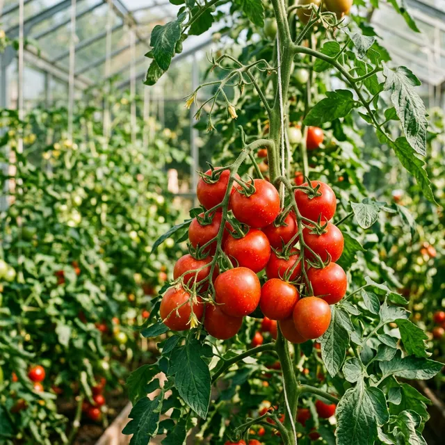 太陽をたっぷり浴びて育つ完熟トマト